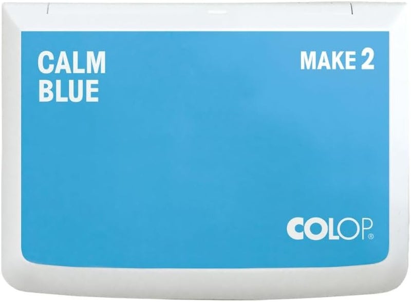 Colop Make Series, Ink Stamp Pads, with Non-Toxic Premium Ink, Water-Based Acid-Free (Calm Blue, Make 2-2-3/4" x 4-1/4") - Image 1